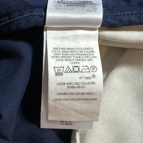 Polo Ralph Lauren Mens Big & Tall 46B Navy Classic Fit 10" Shorts 100% Cotton - Picture 7 of 9